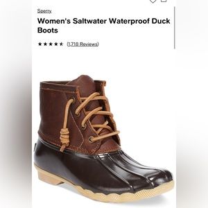 Sperry Women's Saltwater Duck Boot. Brand new in box